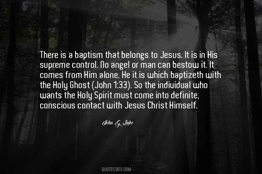 Quotes About Baptism In The Holy Spirit #736366