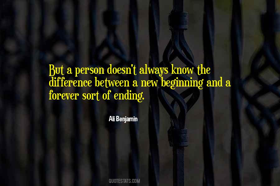 Quotes About An Ending And New Beginning #562993