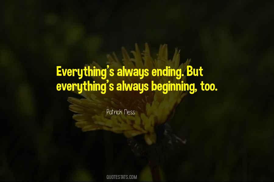 Quotes About An Ending And New Beginning #635287
