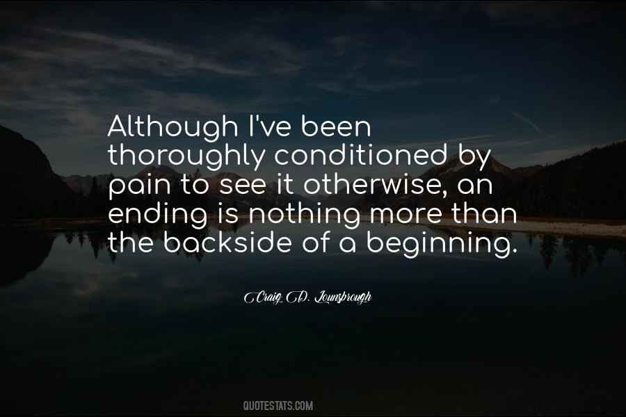 Quotes About An Ending And New Beginning #646014
