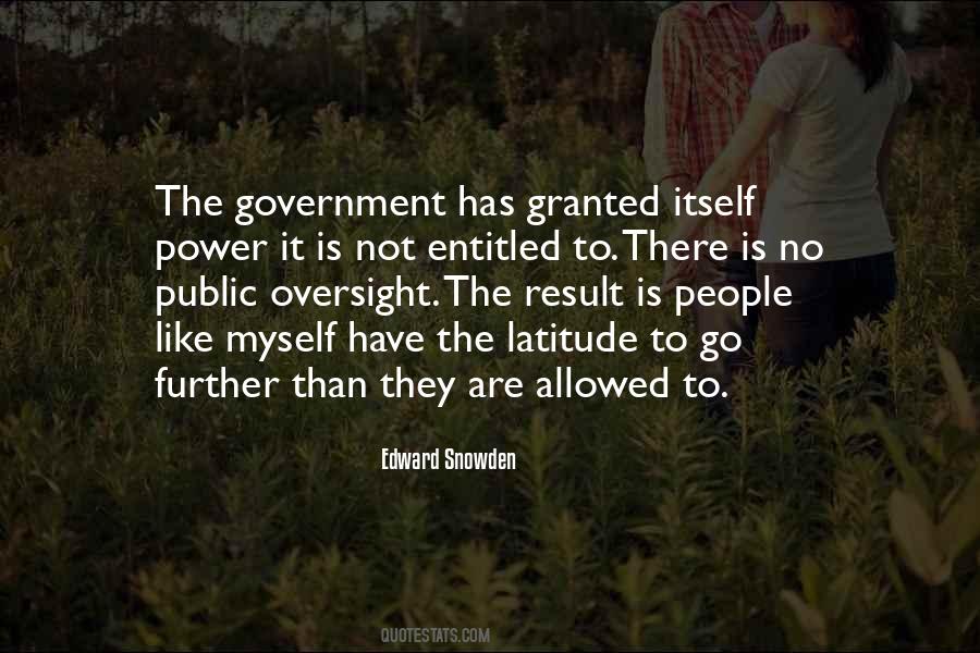 Quotes About Government Oversight #1476543