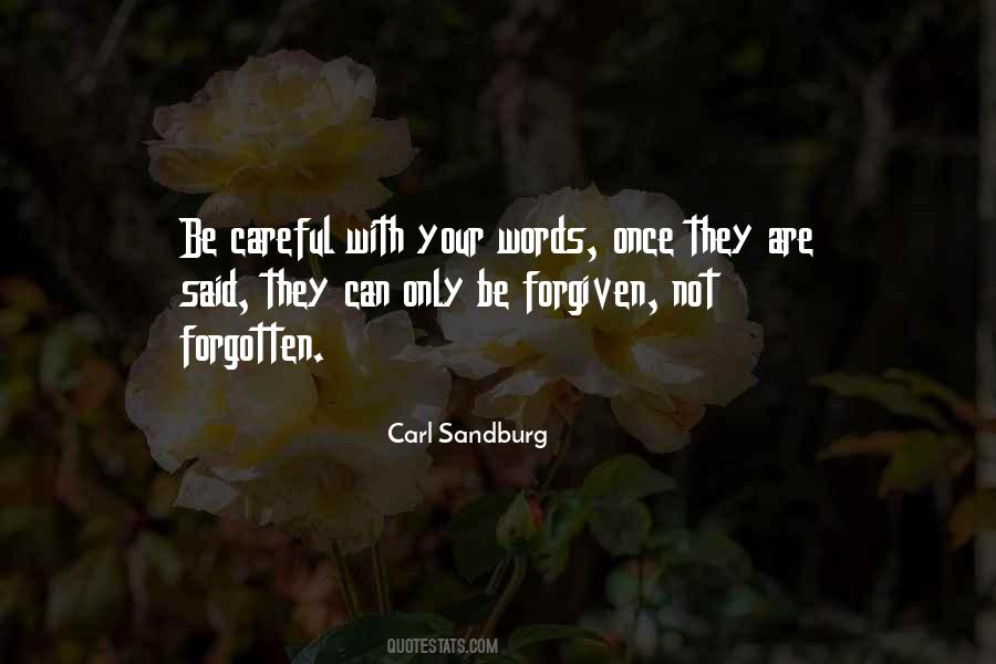 Careful With Words Quotes #39705