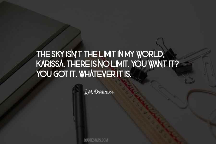 Quotes About Sky's The Limit #1227305