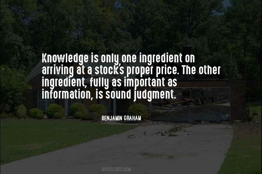 One Ingredient Quotes #539869