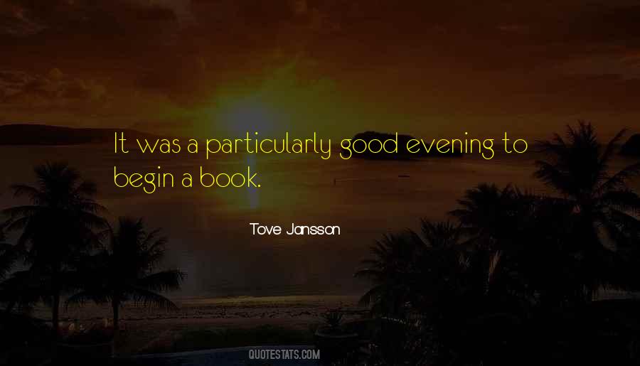 Quotes About A Good Evening #1439188