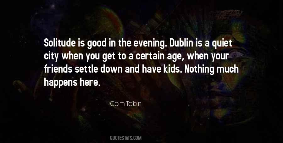 Quotes About A Good Evening #179793