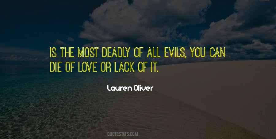 Quotes About Deadly Love #1873133