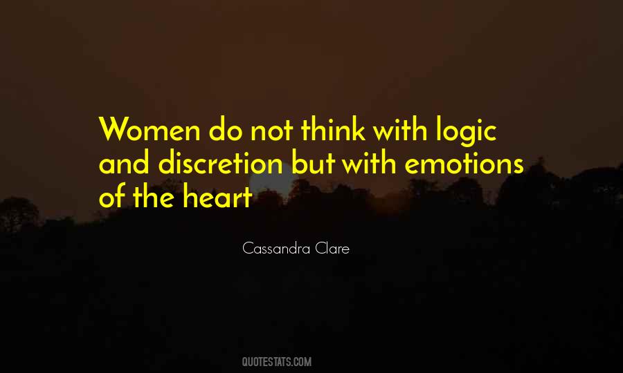 Logic Of Heart Quotes #113343