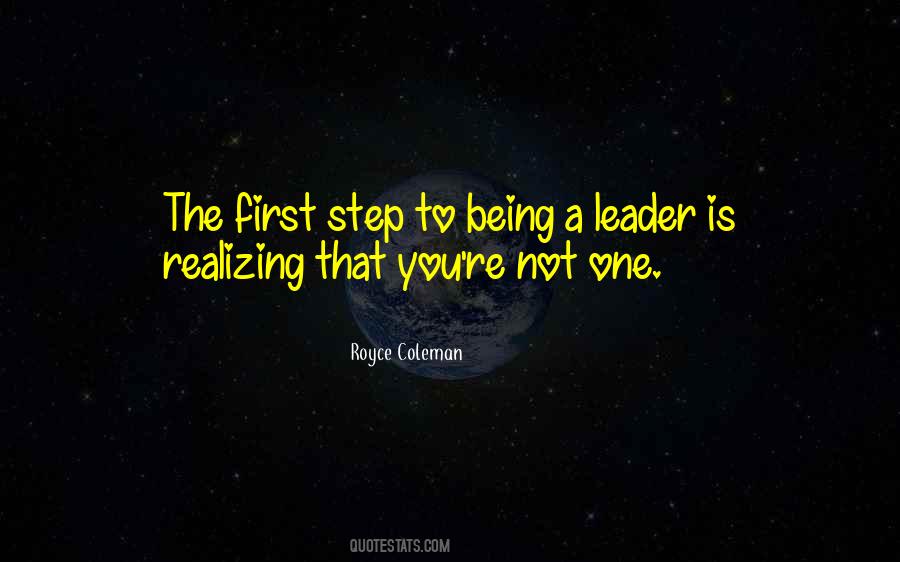 Leader Is Quotes #1078698