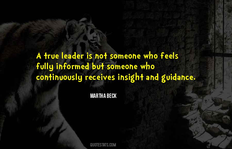 Leader Is Quotes #1183970