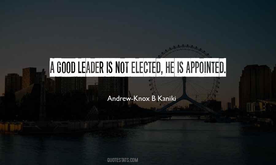 Leader Is Quotes #1330805