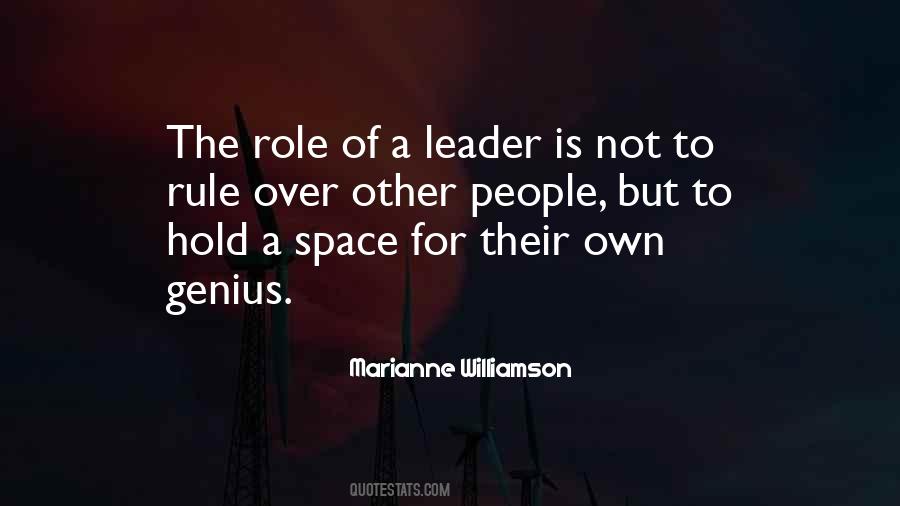 Leader Is Quotes #1370047