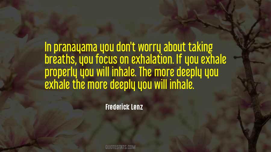 Quotes About Pranayama #645347