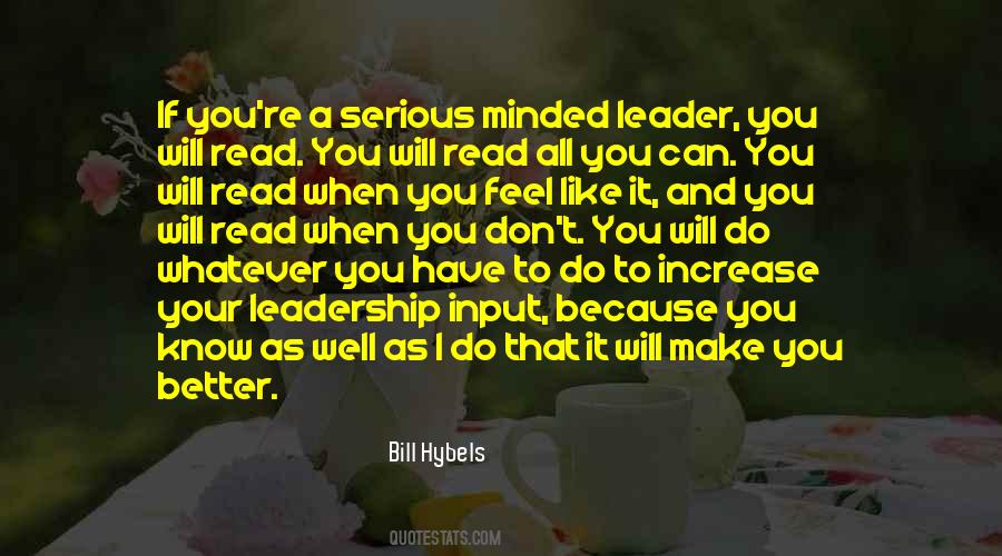 Quotes About Reading And Leadership #144444