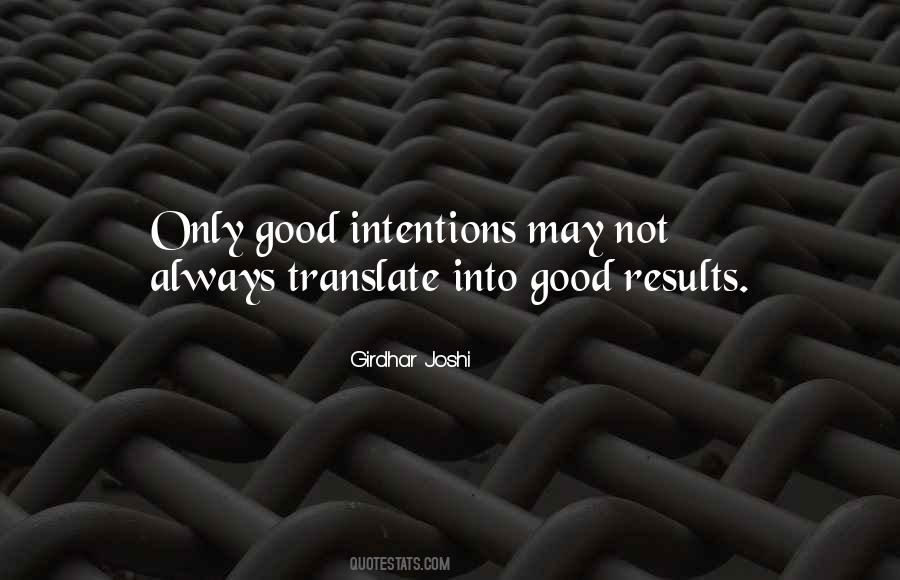 Non Intention Quotes #37519