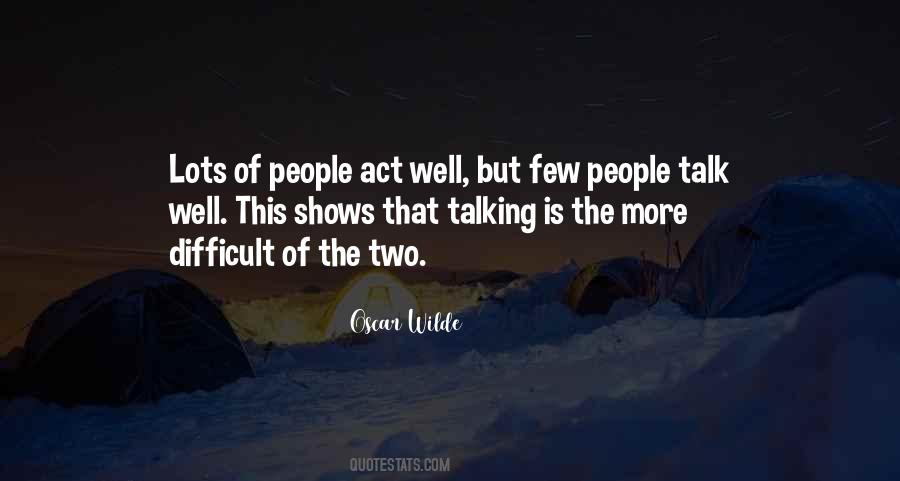 People Talk Quotes #1194372