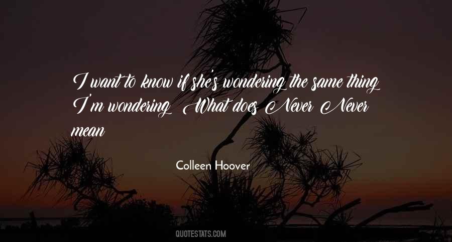 Wondering What Quotes #1878572