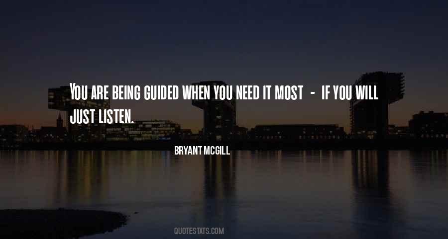 Quotes About Being Guided #709957