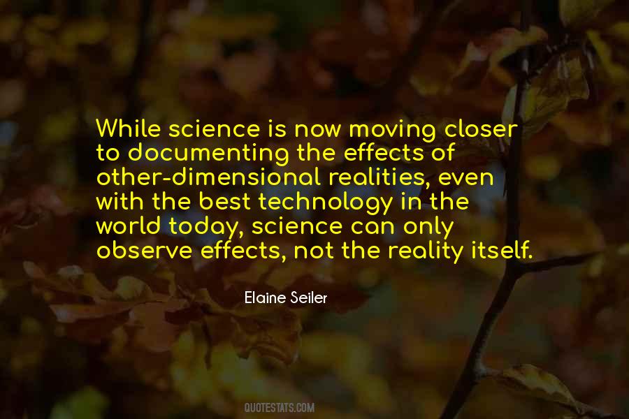Effects Of Science Quotes #1824088
