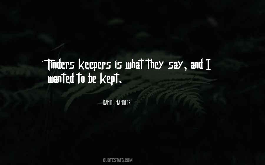 Quotes About Keepers #1523055