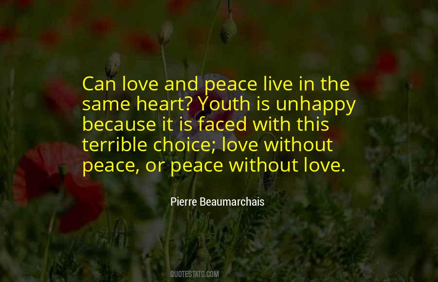 Peace Live In Quotes #1764782