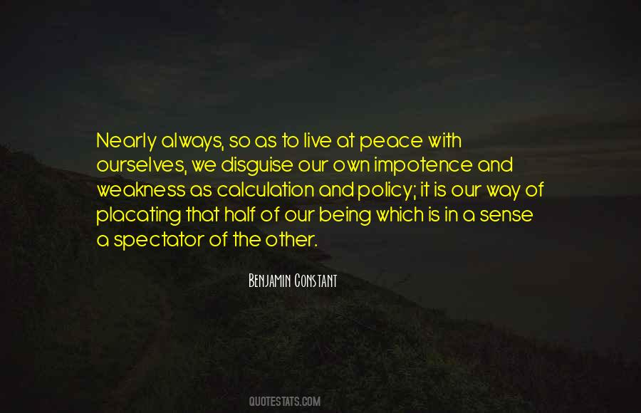 Peace Live In Quotes #439508