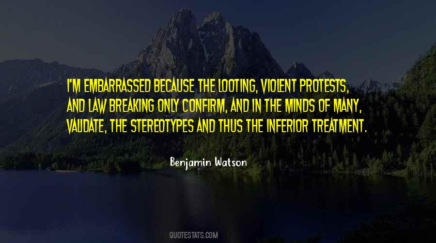 Violent Protests Quotes #1487673