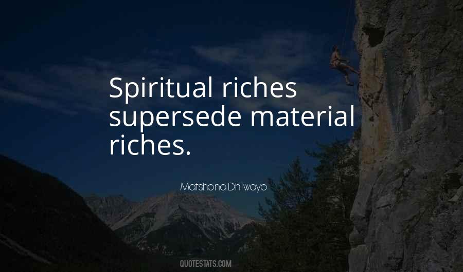 Quotes About Spiritual Riches #949952
