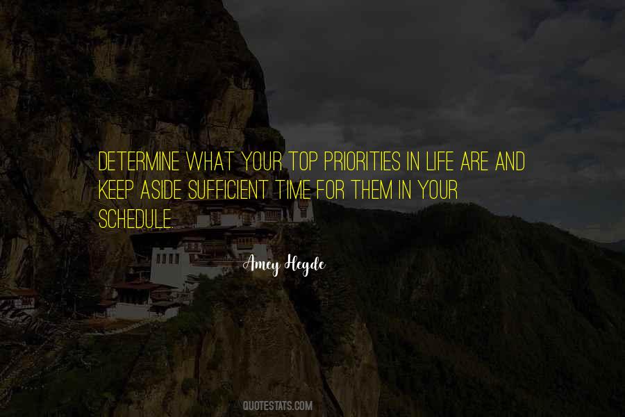 Quotes About Priorities And Time #814727