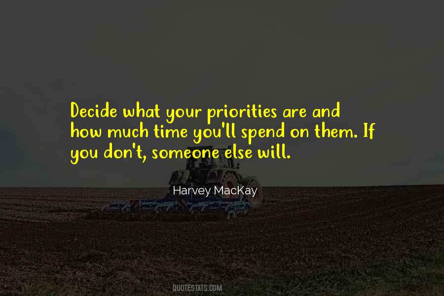 Quotes About Priorities And Time #817517