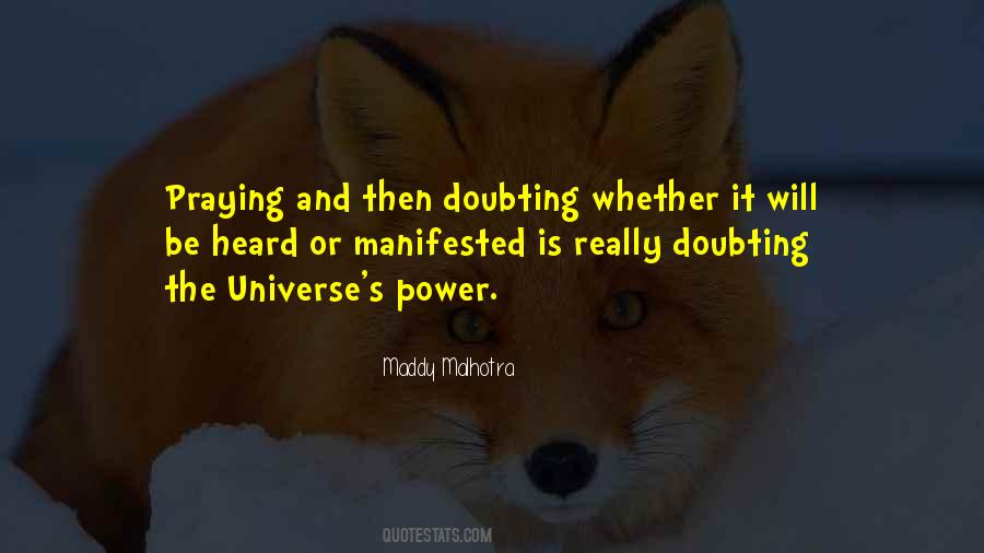 Quotes About Doubting Me #288563