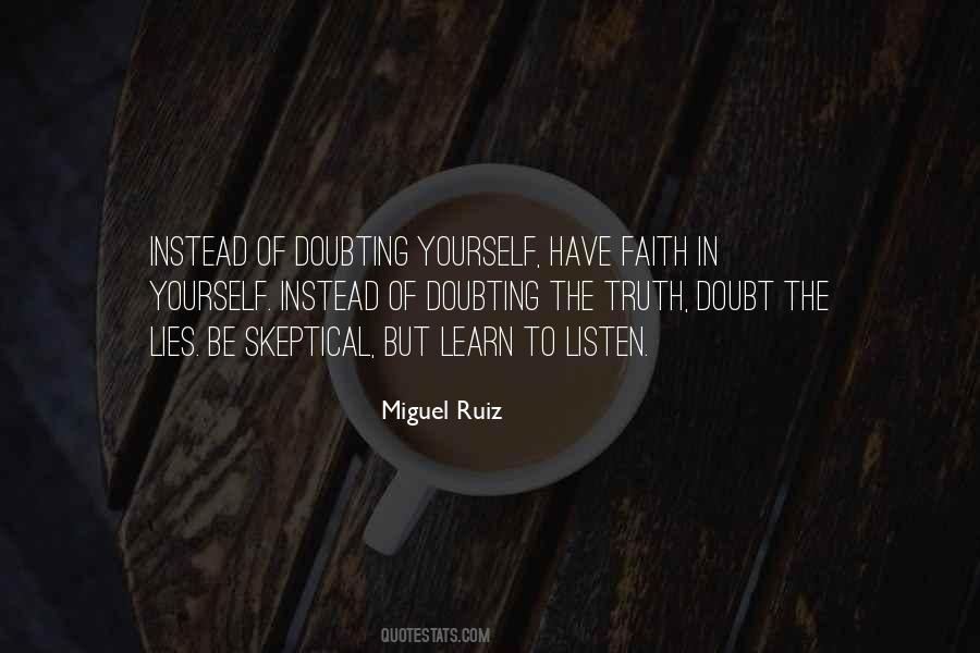 Quotes About Doubting Me #74398
