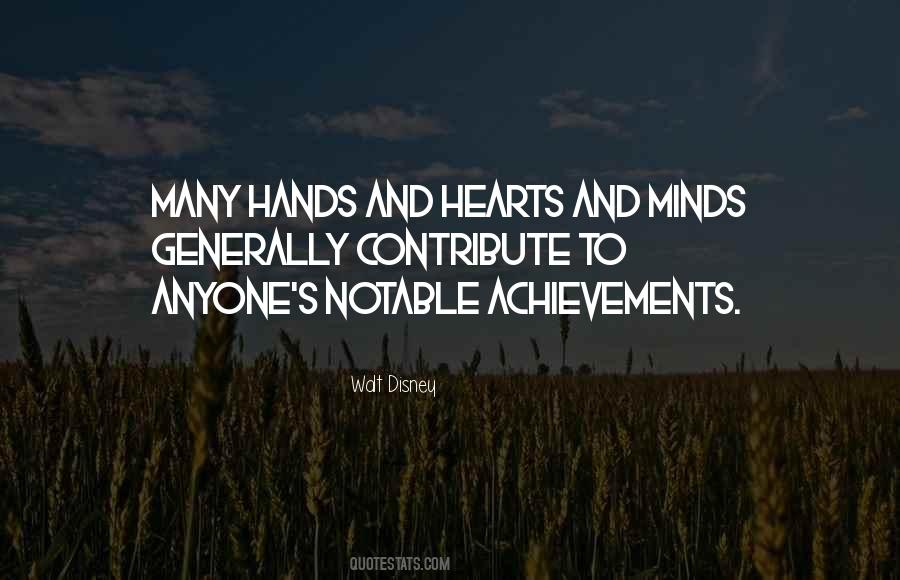 Quotes About Hands And Hearts #89569