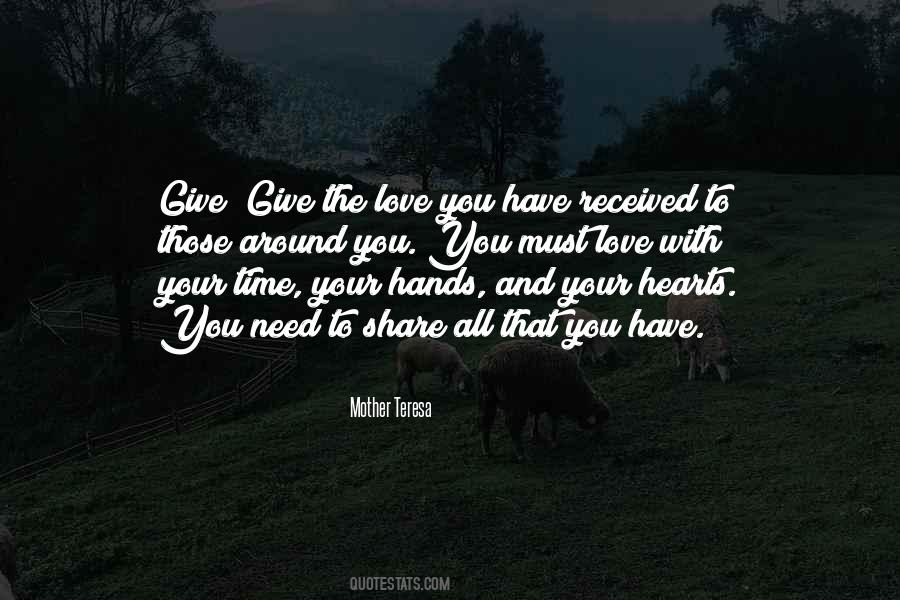 Quotes About Hands And Hearts #982569