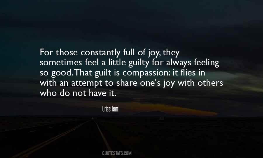 Quotes About Not Feeling Guilty #172955