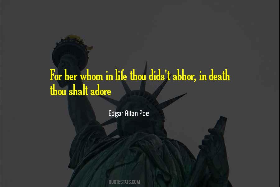 Quotes About Death By Edgar Allan Poe #754009