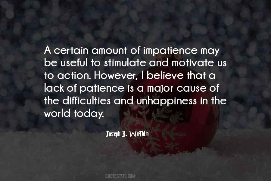Impatience Patience Quotes #1363274