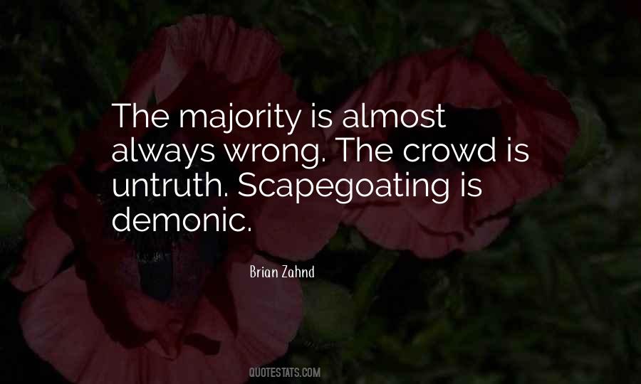 Quotes About Scapegoating #93097