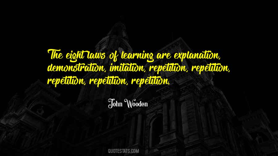 Quotes About Repetition And Learning #1438266