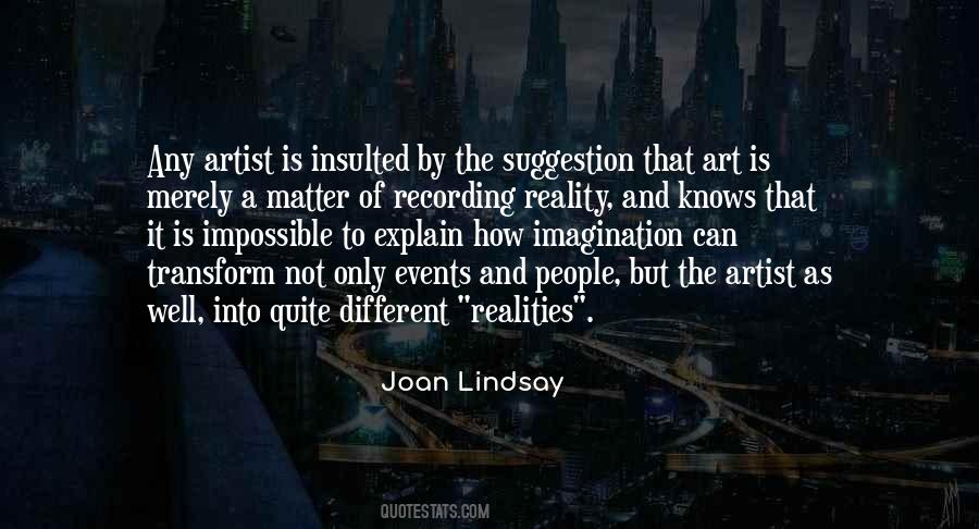 Quotes About Imagination Vs Reality #141761