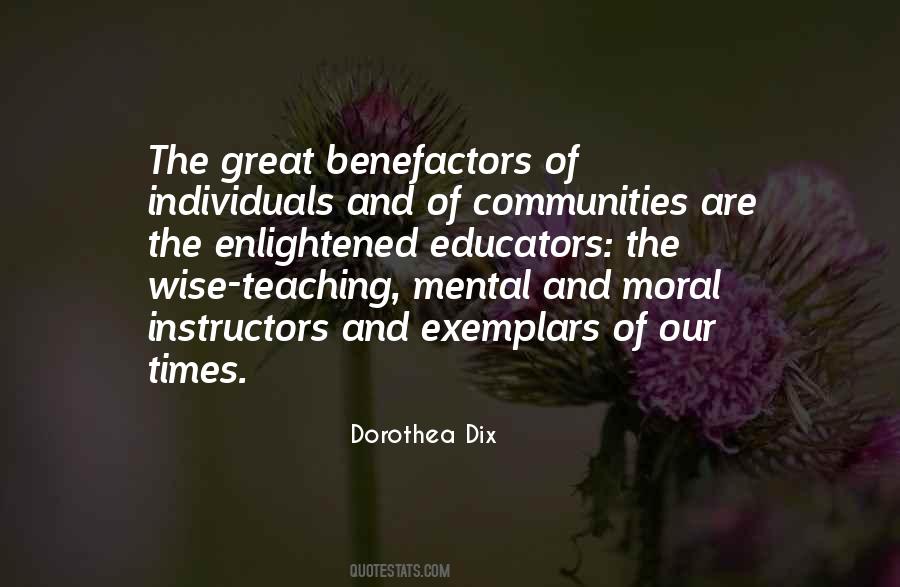 Quotes About Benefactors #577557