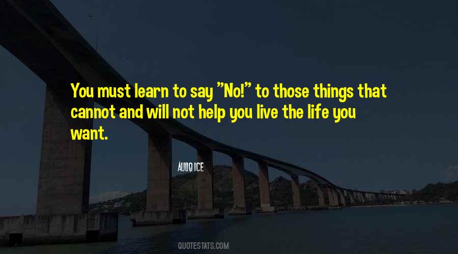 Learn To Say No Quotes #1826026