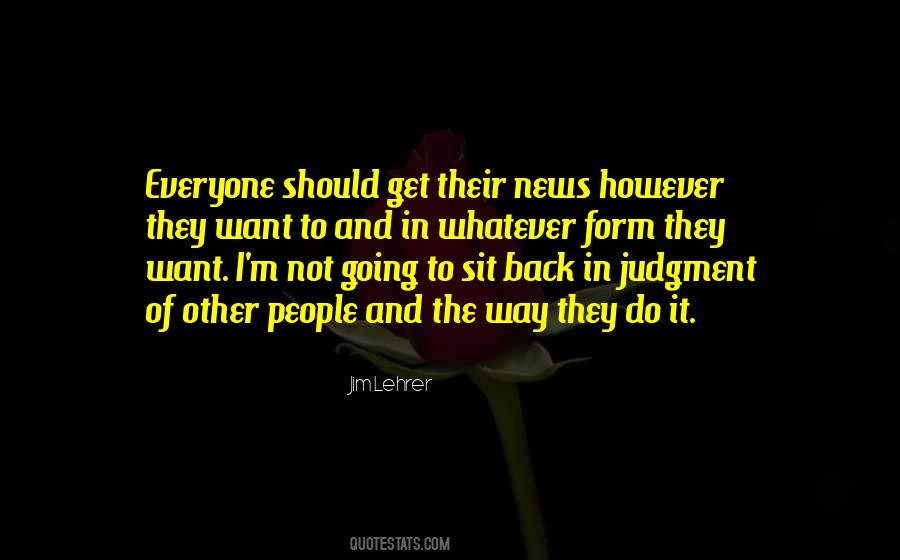 Quotes About People's Judgment #154789