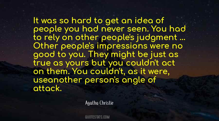 Quotes About People's Judgment #1633017