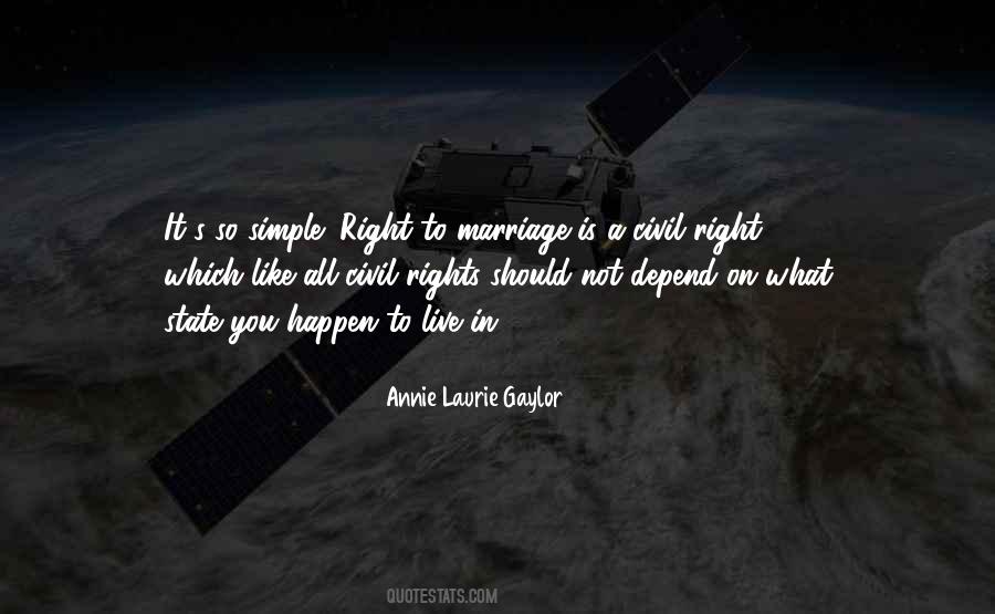 Quotes About Gay Marriage Rights #437768