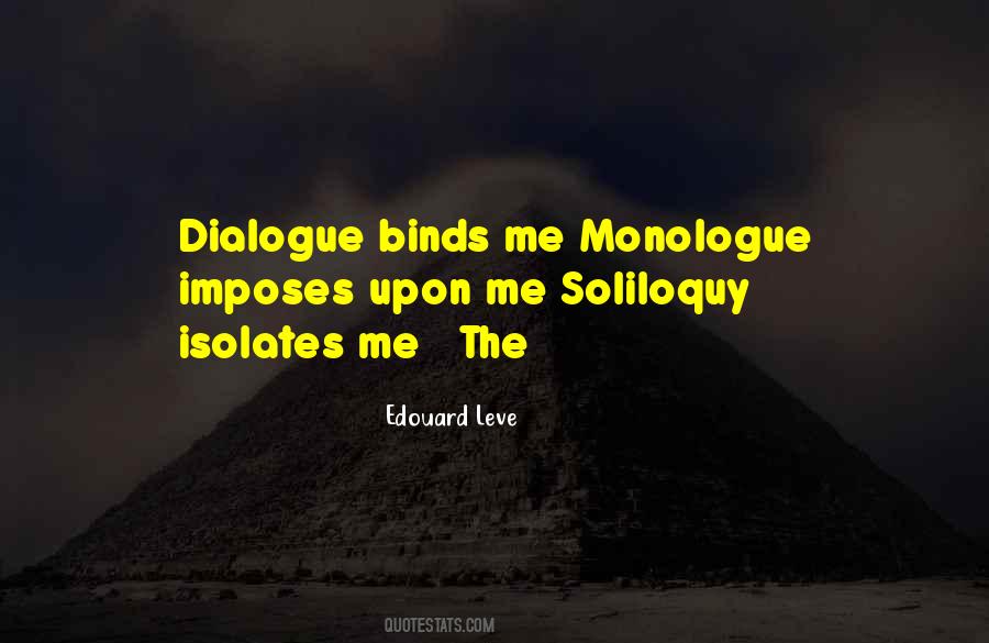Quotes About Soliloquy #110287