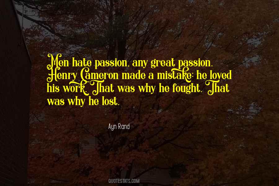 Passion Work Quotes #69079