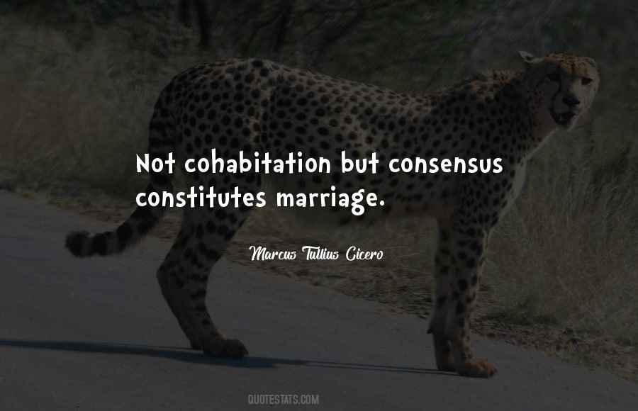 Quotes About Cohabitation #470820