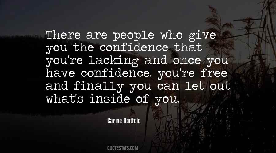 Quotes About Lacking Self Confidence #1824353