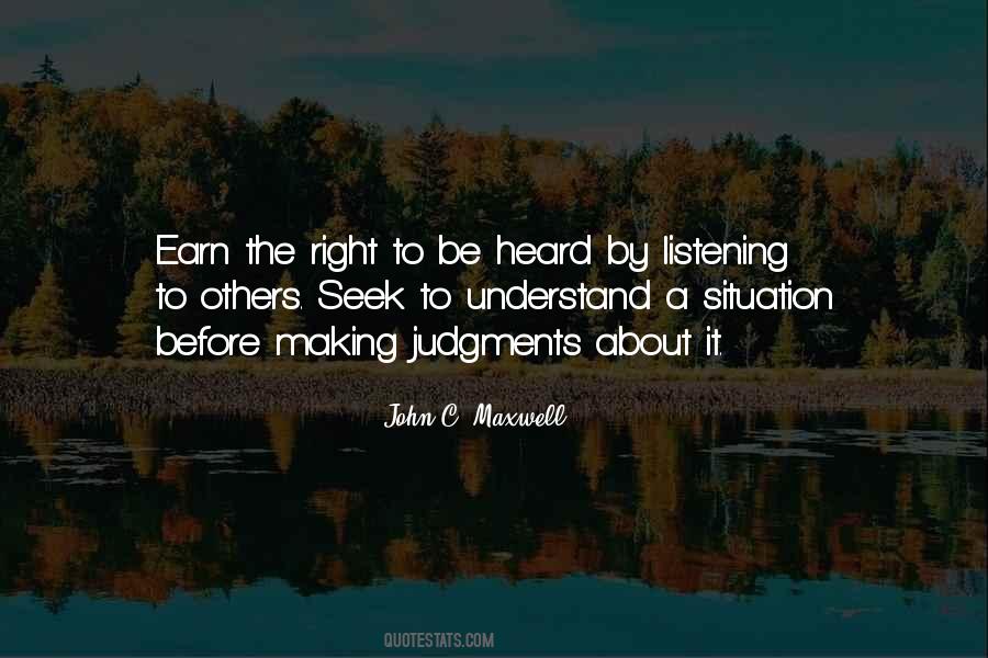Quotes About Right To Be Heard #368778